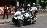 Motorrad mit Surroundanlage