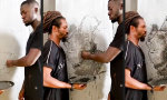 Lustiges Video : Schnell mal Kunst an die Wand gespritzt