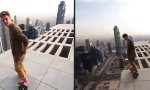 Funny Video - Mit dem Hoverboard auf einem Hochhaus