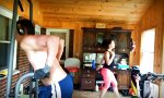 Workout mit der Gattin