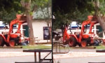 Lustiges Video : Traktor vs Baum