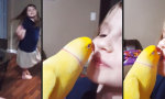 Funny Video : Gimme a kiss ... thank you!