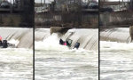 Lustiges Video - Mit dem Boot zu dicht am Damm