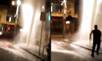 Lustiges Video : Halt mein Bier, der Hydrant ruft mich!