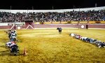 Lustiges Video - Riskantes Spiel in der Stier-Arena