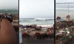 Lustiges Video : Der Tsunami trifft auf Indonesien