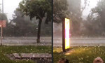 Lustiges Video : Der Hagel ist am Eskalieren