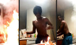 Lustiges Video : Meisterkoch bei der Arbeit