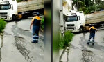 Funny Video - Die Ladung um die Ecke bringen