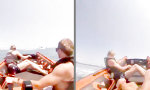 Funny Video : Mit Anlauf über die Bugwelle ballern