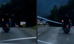 Funny Video : Ultimatives Hindernis für betrunkenen Mopedfahrer
