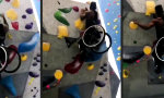 Im Rollstuhl die Kletterwand hoch