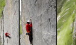 Lustiges Video : Schreck an der Steilwand