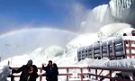 Winterlicher Wildwasser-Regenbogen-Generator