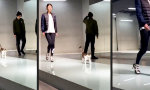 Laufstegschönheit auf dem Catwalk