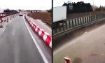 Funny Video : Muss noch schnell den LKW überholen