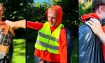 Lustiges Video : Selbstabholung im 120-Liter-Sack